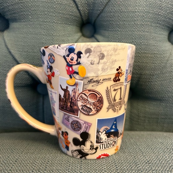 Disney Parks Authentic “All Over” Print Mug, Disney World 40th Anniversary - Picture 2 of 5